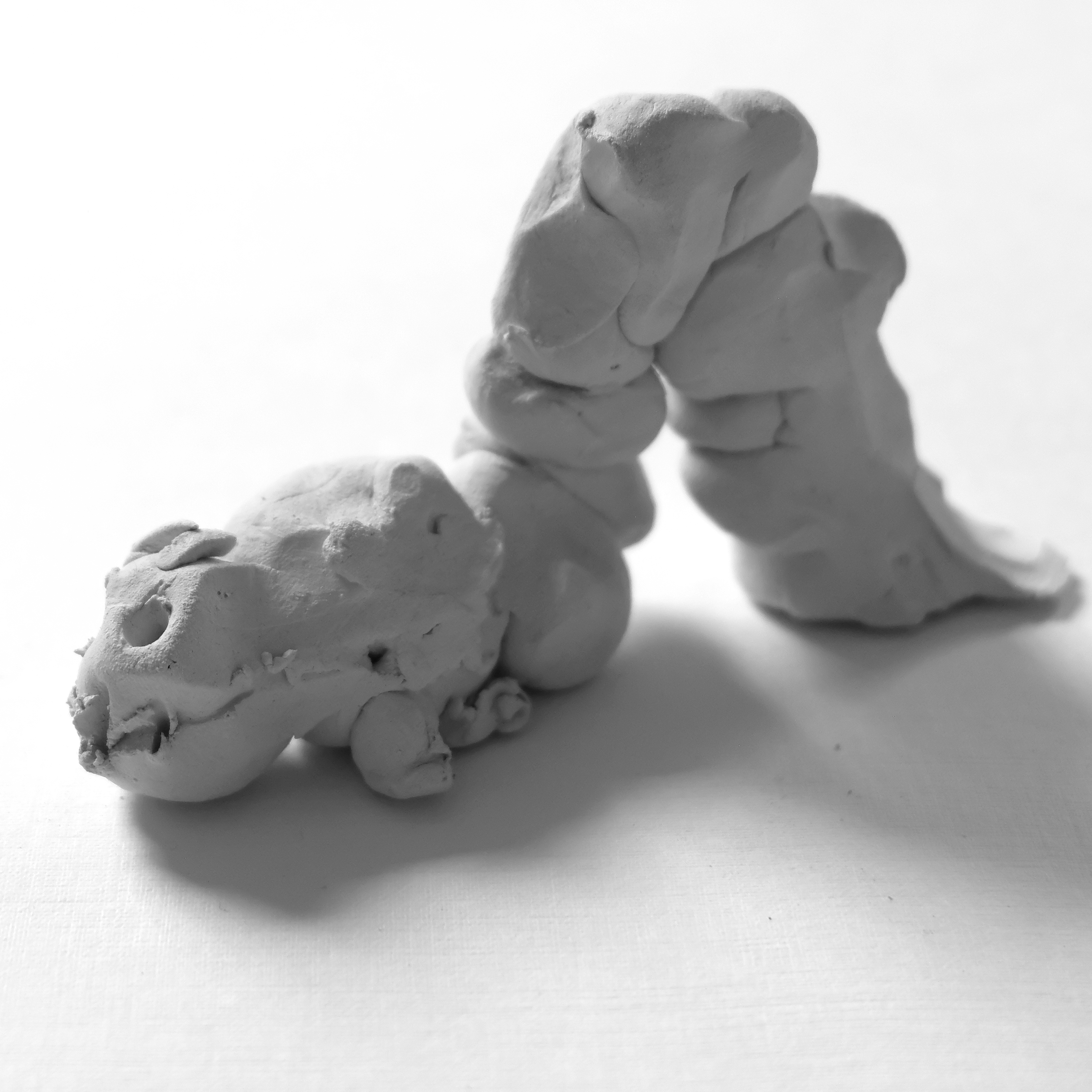 Ton Skulptur